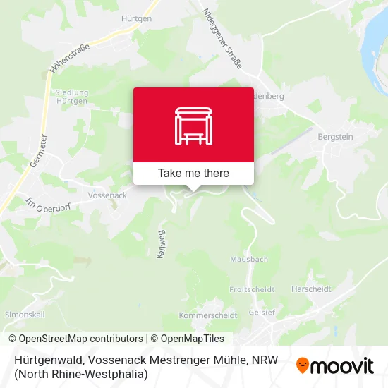 Карта Hürtgenwald, Vossenack Mestrenger Mühle