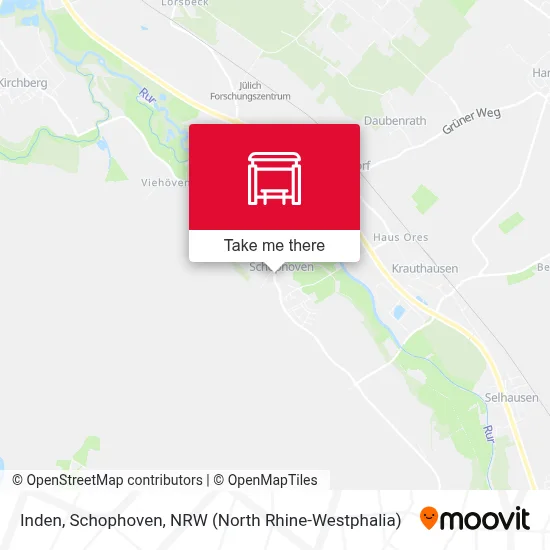 Inden, Schophoven map