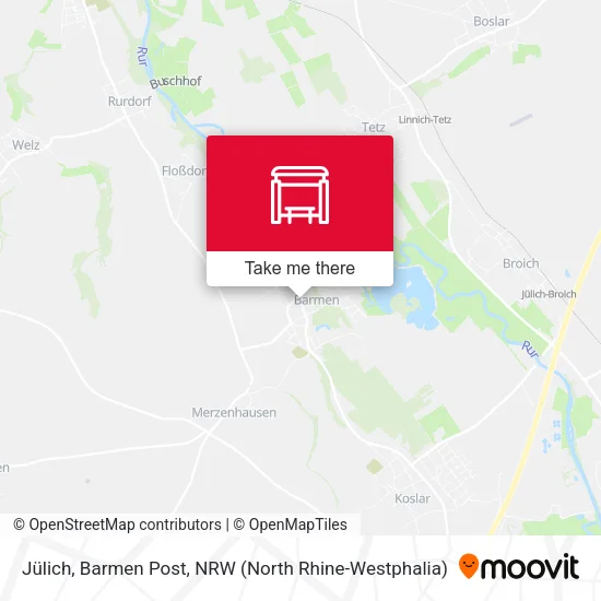 Карта Jülich, Barmen Post