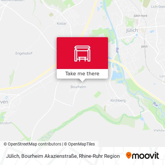 Jülich, Bourheim Akazienstraße map