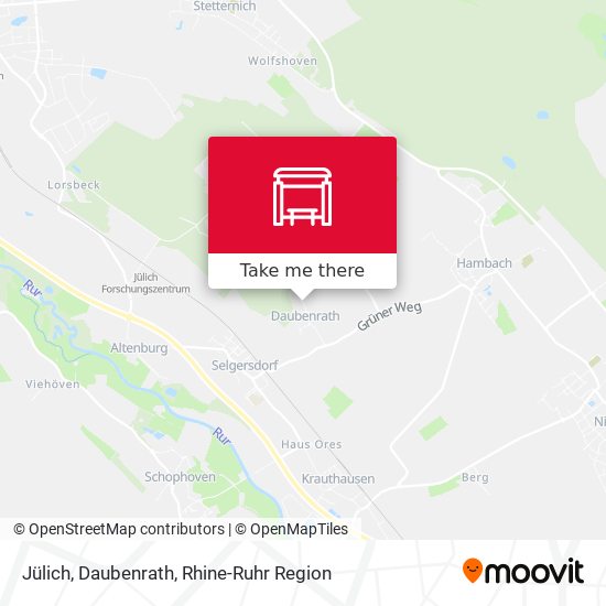 Jülich, Daubenrath map