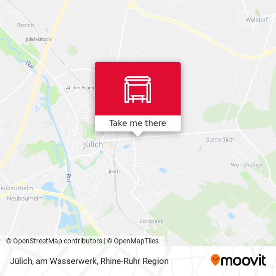 Jülich, am Wasserwerk map