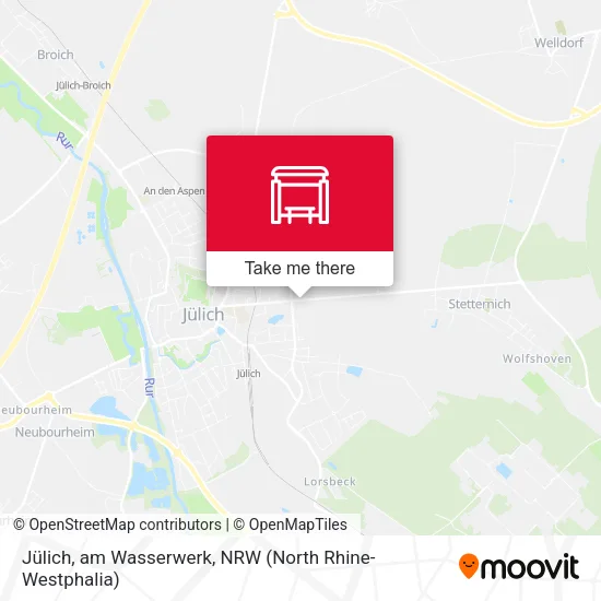 Карта Jülich, am Wasserwerk