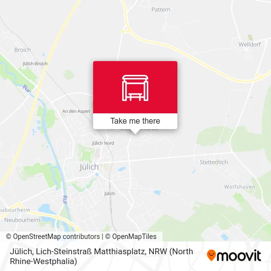 Карта Jülich, Lich-Steinstraß Matthiasplatz