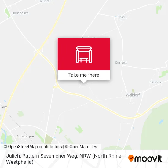 Карта Jülich, Pattern Sevenicher Weg