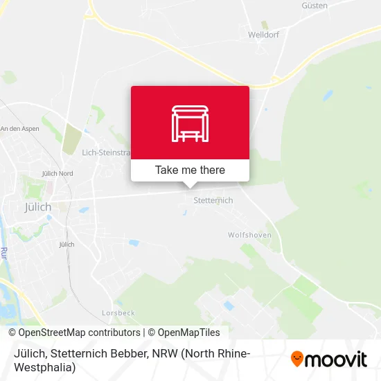 Карта Jülich, Stetternich Bebber