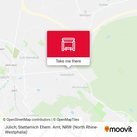 Карта Jülich, Stetternich Ehem. Amt