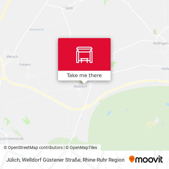 Jülich, Welldorf Güstener Straße map
