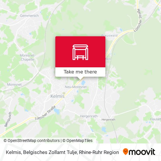 Kelmis, Belgisches Zollamt Tulje map