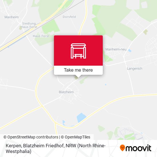 Kerpen, Blatzheim Friedhof map