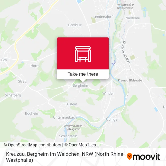 Kreuzau, Bergheim Im Weidchen map