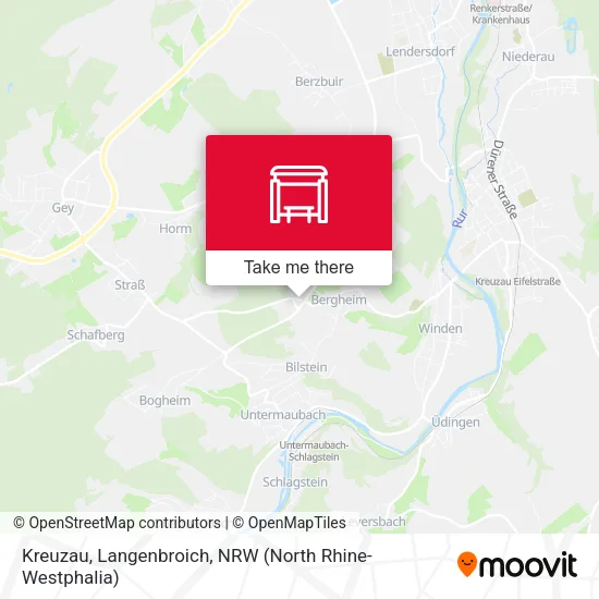 Карта Kreuzau, Langenbroich