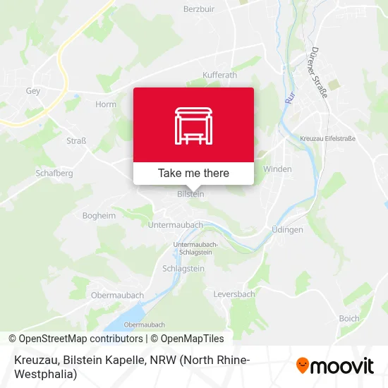 Kreuzau, Bilstein Kapelle map