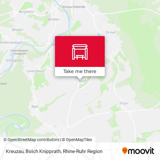 Kreuzau, Boich Knipprath map