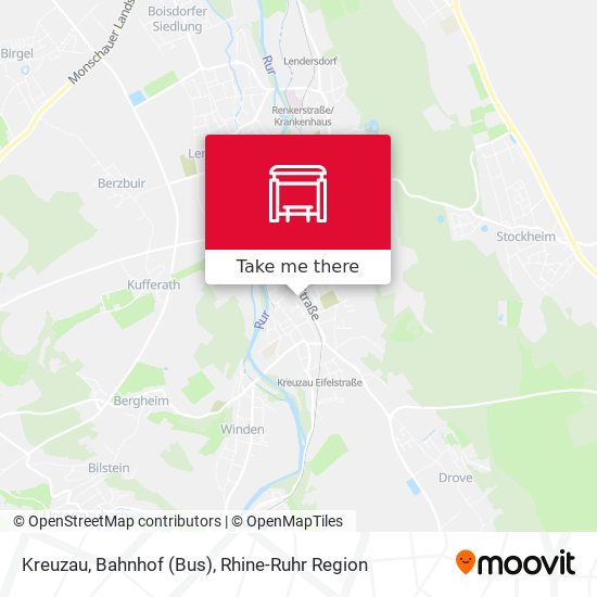 Kreuzau, Bahnhof (Bus) map