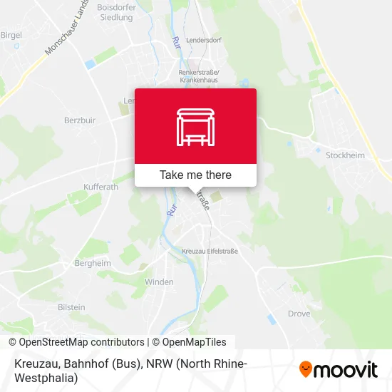 Kreuzau, Bahnhof (Bus) map