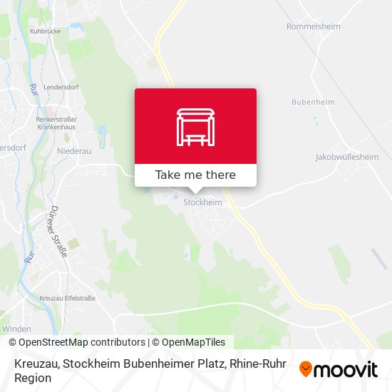 Kreuzau, Stockheim Bubenheimer Platz map