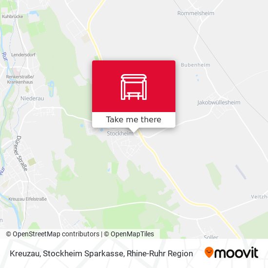 Kreuzau, Stockheim Sparkasse map