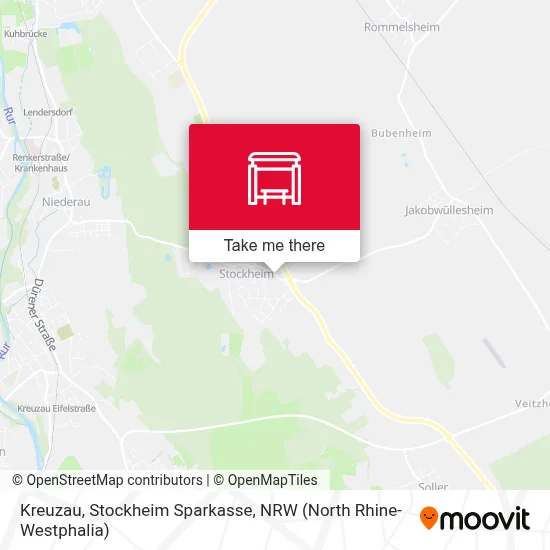 Kreuzau, Stockheim Sparkasse map
