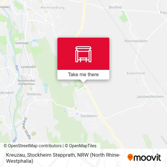 Kreuzau, Stockheim Stepprath map