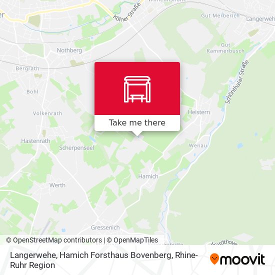 Langerwehe, Hamich Forsthaus Bovenberg map
