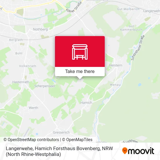 Langerwehe, Hamich Forsthaus Bovenberg map