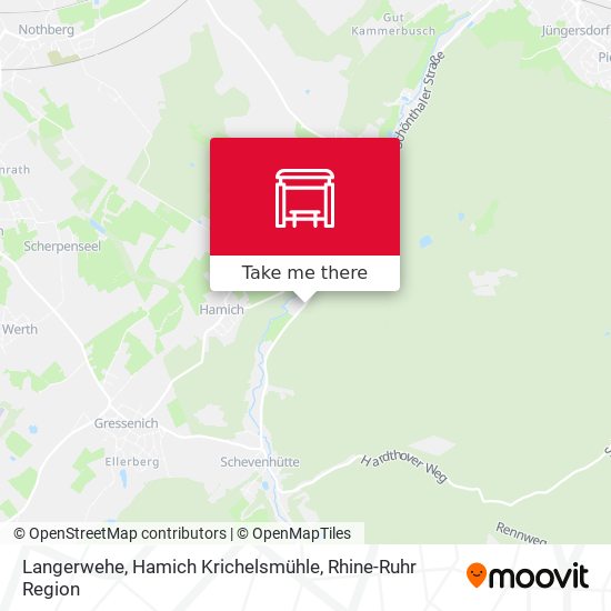 Langerwehe, Hamich Krichelsmühle map