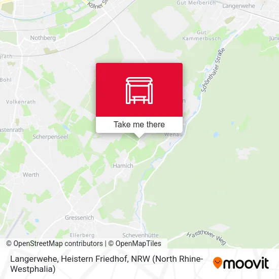 Карта Langerwehe, Heistern Friedhof