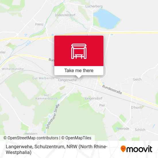 Карта Langerwehe, Schulzentrum