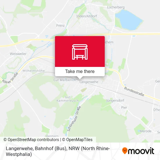 Карта Langerwehe, Bahnhof (Bus)