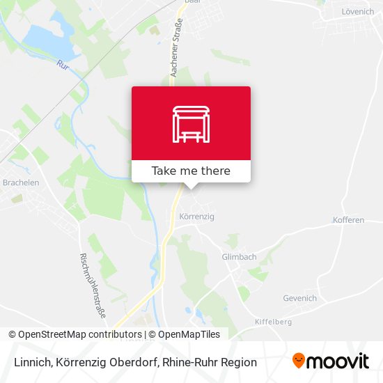 Linnich, Körrenzig Oberdorf map