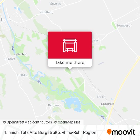 Linnich, Tetz Alte Burgstraße map