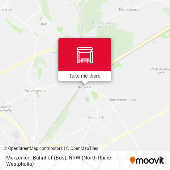 Карта Merzenich, Bahnhof (Bus)