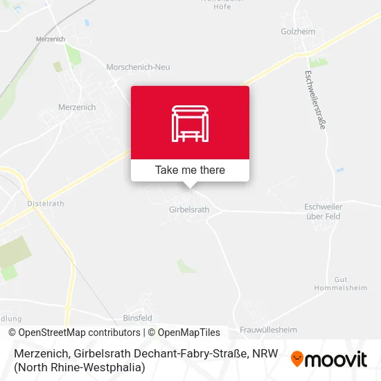 Карта Merzenich, Girbelsrath Dechant-Fabry-Straße