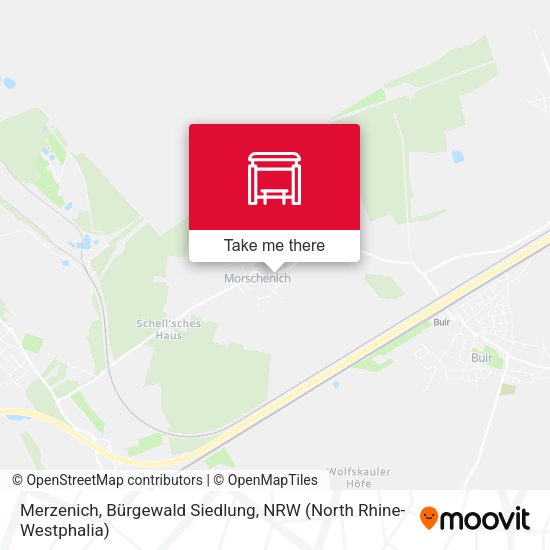 Merzenich, Bürgewald Siedlung map