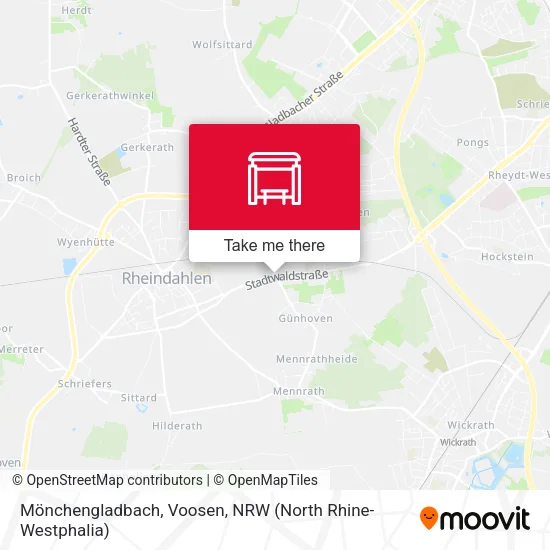 Карта Mönchengladbach, Voosen