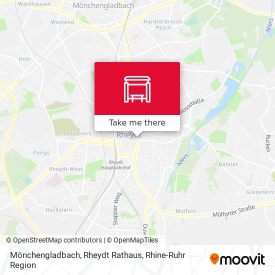 Mönchengladbach, Rheydt Rathaus map