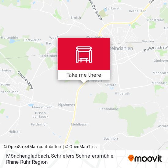 Mönchengladbach, Schriefers Schriefersmühle map