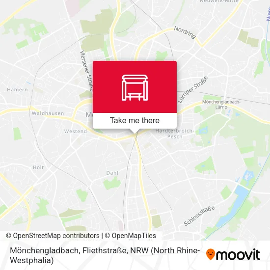 Карта Mönchengladbach, Fliethstraße