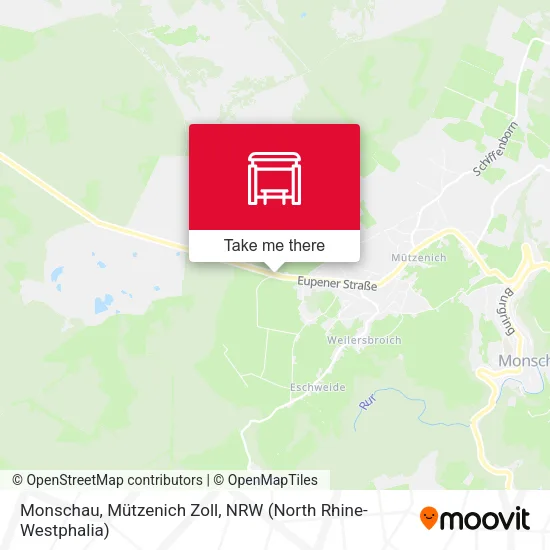 Карта Monschau, Mützenich Zoll