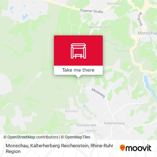 Monschau, Kalterherberg Reichenstein map