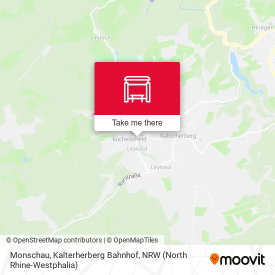 Карта Monschau, Kalterherberg Bahnhof