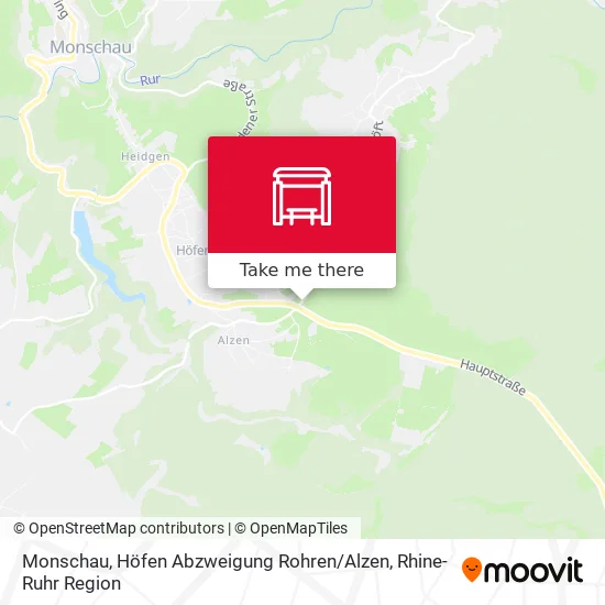 Карта Monschau, Höfen Abzweigung Rohren / Alzen