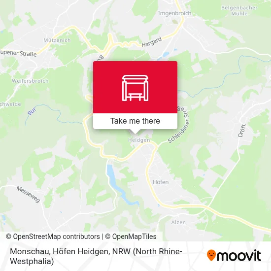 Monschau, Höfen Heidgen map