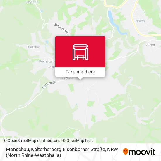 Карта Monschau, Kalterherberg Elsenborner Straße