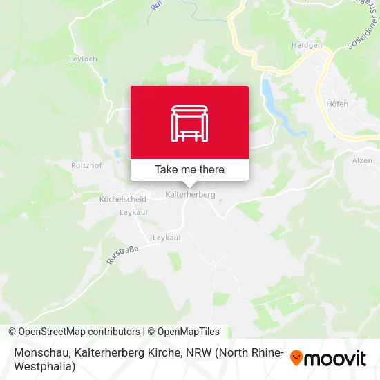 Карта Monschau, Kalterherberg Kirche