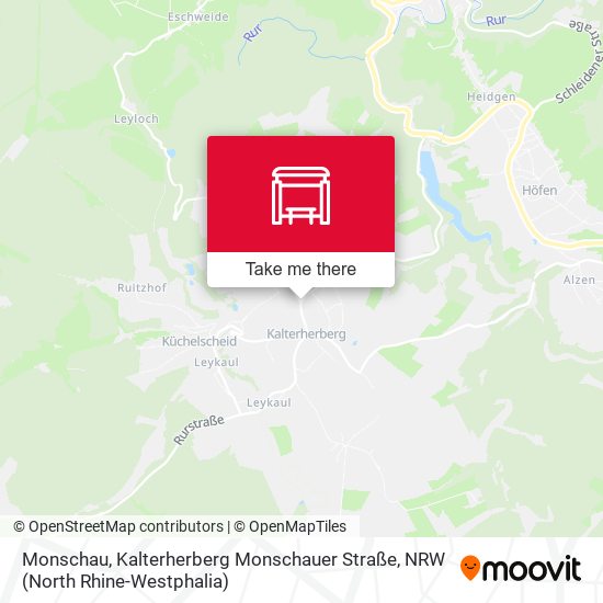 Monschau, Kalterherberg Monschauer Straße map