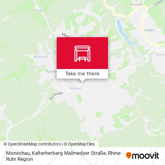 Monschau, Kalterherberg Malmedyer Straße map