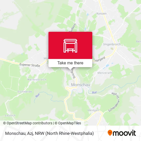 Карта Monschau, Azj