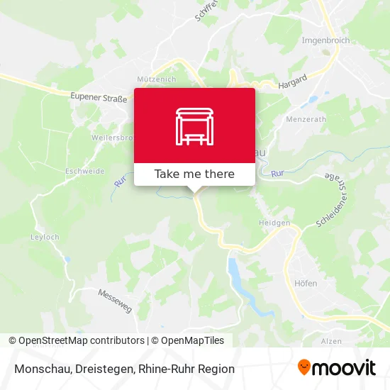 Карта Monschau, Dreistegen